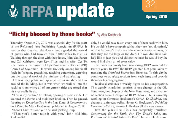 RFPA Update - Spring 2018