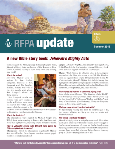 RFPA Update newsletter - Summer 2019