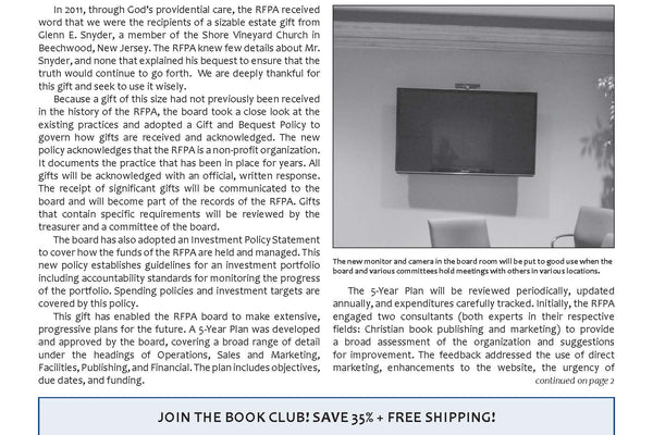 RFPA Update - Spring 2012